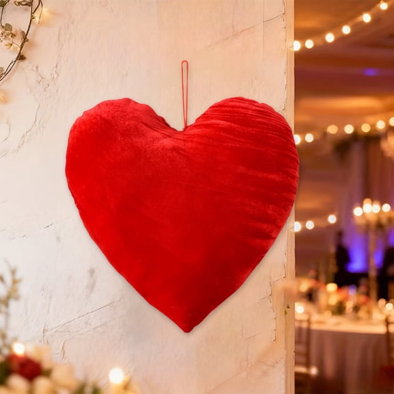 ZHMRFG Valentine's Day Red Heart Couple Party Hanging Decor 11.81In Stereo Shape Multi Scene Decor Party Favors For Gazebo Arch Fireplace Mantel Table Centerpiece Wall Curtain Home Party Decoration