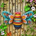 thumbnail image 1 of ZHMRFG Wall Decor, Wrought Iron Wall Art Pendant Unique Shape Bright Color Versatile Placement Attractive Visual Effect,Beautiful Decor for Home Corridor Garden Balcony Hotel Cafe Fence Yard Decors, 1 of 3