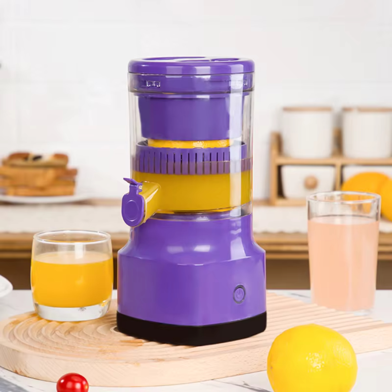 ZHNGRJE Portable Blender Orange Juicer Mini Blender Automatic USB