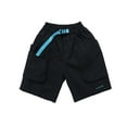 thumbnail image 1 of ZHOGXU Baby Boys Summer Shorts With Waistband Letter Print Elastic Waist Knee Length Loose Fit Comfortable Breathable Casual Wear For Daily Activities,Black,3-4 Years, 1 of 4