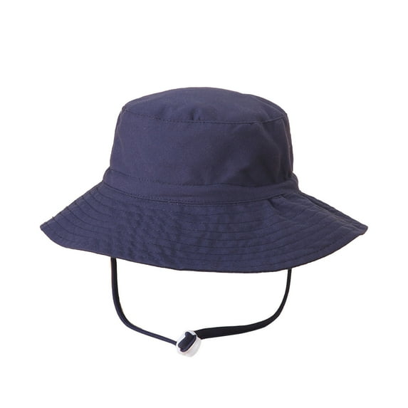 ZHOGXU Baby Girls Boys Sun Caps Sun Protection Outdoor Adjustable Solid Color Wide Brim Bucket Hats For Vacation Daily Play,B,3-10 Years