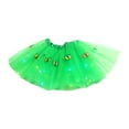 thumbnail image 1 of ZHOGXU Baby Girls Soft Tutu Skirt Shining Mesh Butterflys Print Led Light Elastic Waist Dance Princess Skirt,Green,One Size, 1 of 4