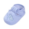 thumbnail image 1 of ZHOGXU Baby Toddler Girls Shoes Fashion Indoor Outdoor Cute Love Heart Letter Embroidery Breathable Comfortable Shoes,Sky Blue,0-6 Months, 1 of 7