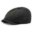 thumbnail image 1 of ZHOGXU Beret Hat For Women And Men Solid Color Retro Style Fashion Windproof Comfortable Caps For Autumn Winter Daily Wear Black One Size, 1 of 5