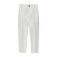 thumbnail image 1 of ZHOGXU Big Boys Dress Pants Elastic Waist Solid Color Straightfit Comfortable Formal Trousers For School And Party Stage Performance Silver 9-10 Year, 1 of 3
