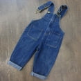 thumbnail image 1 of ZHOGXU Big Boys Girls Denim Overalls With Large Pockets Adjustable Straps Comfortable Fashion Jeans For Daily Wear Blue A, 1 of 3