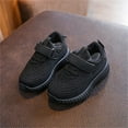 thumbnail image 1 of ZHOGXU Big Boys Girls Sneakers Soft Sole Lace Up Non Slip Solid Color Breathable Comfortable Casual Shoes For Everyday Wear Black 7.5-8 Years, 1 of 5