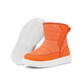 thumbnail image 1 of ZHOGXU Big Girls Boys Boots Thick Heel Soft Sole Non Slip Solid Color Plush Warm Comfortable Fashion Shoes For Outdoor Activities Orange 9-9.5 Years, 1 of 9