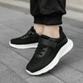 thumbnail image 1 of ZHOGXU Big Girls Boys Sneakers Soft Sole Non Slip Mesh Solid Color Comfortable Breathable Casual Sports Shoes For Outdoor Activities Black 6-7 Years, 1 of 8