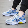 thumbnail image 1 of ZHOGXU Big Kids Boys Girls Sneakers Flat Sole Soft Soled Non Mesh Lightweight Breathable Running Outdoor Athletic Sports Shoes Grey 12-12.5 Years, 1 of 6