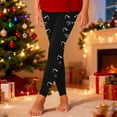 thumbnail image 1 of ZHOGXU Big Kids Girls Leggings High Waist Cute Cat Printed Slim Fit Comfortable Stretch Pants Trousers For Daily Wear Black 3-4 Years, 1 of 5