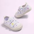 thumbnail image 1 of ZHOGXU Big Kids Girls Sneakers Soft Sole Non Slip Love Heart Print Lightweight Comfortable Casual Sport Shoes For Everyday Wear Purple 2-2.5 Years, 1 of 3