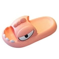 thumbnail image 1 of ZHOGXU Children Boys And Girl Slippers Summer Indoor And Outdoor Dinosaur Anti Slip Anti Odor Breathable Slippers,Pink,11.5-13 Years, 1 of 3