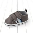 thumbnail image 1 of ZHOGXU Children Kids Girls Boys Sneakers Non Slip Flat Bottom Soft Sole Hook Loop Comfortable Breathable Stylish Shoes For Casual Daily Wear,Grey,12-18 Months, 1 of 9