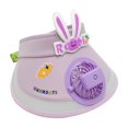 thumbnail image 1 of ZHOGXU Children'S Fashionable Summer Usb Charging Fan Sun Hat Outdoor Cartoon Boys And Girls Rabbit Big Brim For Vacation Daily Play,Purple,One Size, 1 of 2