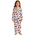 thumbnail image 1 of ZHOGXU Cozy Kids Halloween Sleepwear Long Sleeve Top And Pants Pj Sets For Boys Girls Nightwear Loungewear,8 Years, 1 of 4