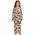 thumbnail image 1 of ZHOGXU Cozy Kids Halloween Sleepwear Long Sleeve Top And Pants Pj Sets For Boys Girls Nightwear Loungewear,9 Years, 1 of 4