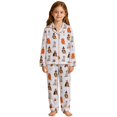 thumbnail image 1 of ZHOGXU Cozy Kids Halloween Sleepwear Long Sleeve Top And Pants Pj Sets For Boys Girls Nightwear Loungewear,9 Years, 1 of 4
