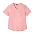 thumbnail image 1 of ZHOGXU Fashion Loose Fit V Neck Short Sleeve Lightweight Men's T Shirts Comfortable Everyday Wear, 1 of 4