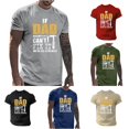thumbnail image 1 of ZHOGXU Father's Day Mens T Shirt Summer Round Neck Short Sleeve Letter Print Comfortable Fashion Tee Top For Casual Daily Wear,Grey,M, 1 of 6