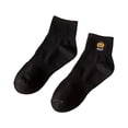 thumbnail image 1 of ZHOGXU Halloween Embroidered Crew Socks For Kids Fancy Funny Cute Breathable Socks Work,Outddor,Travel,Black, 1 of 5
