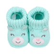 thumbnail image 1 of ZHOGXU Infant Bear Applique Knitted Athletic Shoes Warm Baby First Walking Shoes Soft Sole Home Booties For Newborn Baby,Green,0-3 Months, 1 of 6