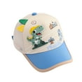 thumbnail image 1 of ZHOGXU Kids Baseball Cap Dinosaur Letter Print Mesh Sun Protection Hat For Boys Girls Outdoor Sports Summer Breathable Adjustable Snapback,White,One Size, 1 of 6