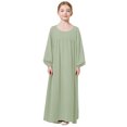 thumbnail image 1 of ZHOGXU Kids Girls Adorable Abaya Dresses Long Sleeve Slim Fit Casual Prayer Robe Dress Cute Boho Beach Vacation Bohemian Sundress, 1 of 3
