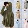 thumbnail image 1 of ZHOGXU Kids Girls Boys Summer Hooded Coat Long Sleeve Solid Color Zip Up Sun Protection Lightweight Breathable Loose Fit Jacket Top For Outdoor Activities,Yellow,11-13 Years, 1 of 3