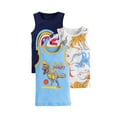 thumbnail image 1 of ZHOGXU Toddler Boys Summer Tank Top 3-Pack Cartoon Print Sleeveless Round Neck Comfortable Breathable Vest For Daily Wear,Light Blue1,5-6 Years, 1 of 2