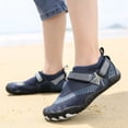thumbnail image 1 of ZHOGXU Toddler Kids Girls Boys Sneakers Non Slip Flat Sole Soft Sole Comfortable Breathable Shoes For Beach Water Sports,Dark Blue,26, 1 of 8