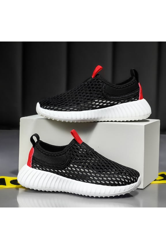 Toddler Kids Girls Boys Sneakers Non Soft Sole Mesh Comfortable Breathable Sports Shoes For Outdoor Beach And Swimming Activities,Clear,10-10.5 Years