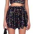 thumbnail image 1 of ZHOGXU Toddler Kids Girls Skirt Elastic Waist Leopard Print Comfortable Fashion Mini Skirt For Daily Wear Performance Party,Black,11-13 Years, 1 of 3