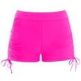 thumbnail image 1 of ZHOGXU Toddler Kids Girls Swim Bottoms Solid Color High Waist Comfortable Stretchy Trunks Swimwear For Beach Pool,Hot Pink,9-10 Years, 1 of 3