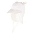 thumbnail image 1 of ZHOGXU Toddler Sun Hats Solid Color Upf 50+ Sun Protection Adjustable Wide Rigid Brim Baby Cute Ears Caps For Spring Summer Vacation Daily Play,White,2-4 Years, 1 of 2