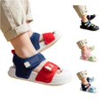thumbnail image 1 of ZHOGXU Toddlers Children Girls Boys Summer Sandals Soft Sole Non Closed Toe Color Block Breathable Lightweight Shoes For Outdoor Activities,Multicolour3,7.5, 1 of 7