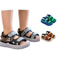 thumbnail image 1 of ZHOGXU Toddlers Children Girls Boys Summer Sandals Soft Sole Non Slip Open Toe Cartoon Design Breathable Lightweight Shoes For Outdoor Activities,Grey,6-7 Years, 1 of 9