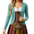 thumbnail image 1 of ZHOGXU Versatile Short Cardigan For Women Summer Outfit Lightweight Knit Top Outdoor, 1 of 4
