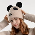 thumbnail image 1 of ZHOGXU Winter Beanie Hat For Women Cute Animal Design Knitted Thick Warm Comfortable Caps For Autumn Winter Daily Wear Beige One Size, 1 of 5