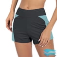 thumbnail image 1 of ZHOGXU Women Swimwear Menstrual Leakproof Solid Color Swim Shorts Wide Waistband Bathing Suit Bottoms For For Outdoor Water Sports And Beach,Sky Blue,L, 1 of 7