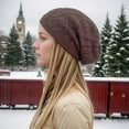 thumbnail image 1 of ZHOGXU Womens Knitted Hat Solid Color Windproof Thickened Warm Comfortable Caps For Autumn Winter Daily Wear Coffee One Size, 1 of 5