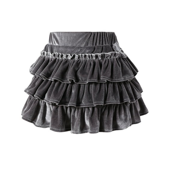 ZHOGXU Wool Cake Skirt For Girls Short Skirt Short Pleated Skirt Children Half Skirt Cozy Boho Beach Vacation Fashion Sundress