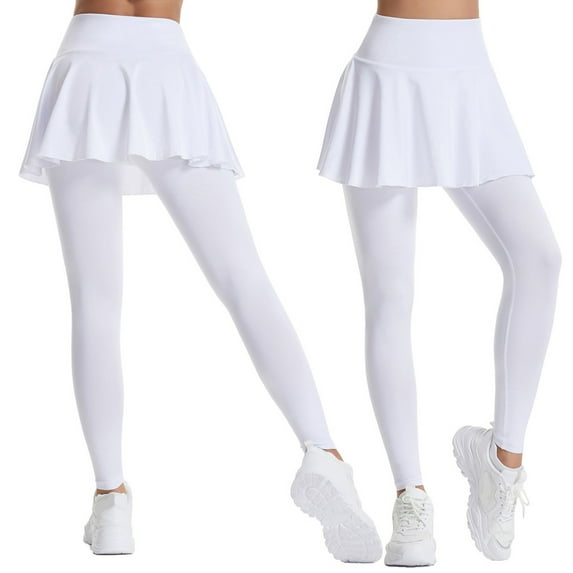 ZHOGXU Yoga Pants For Women High Waisted Solid Color Slim Fit Stretchy Comfortable Sports Pants Trousers For Daily Wear White Xl