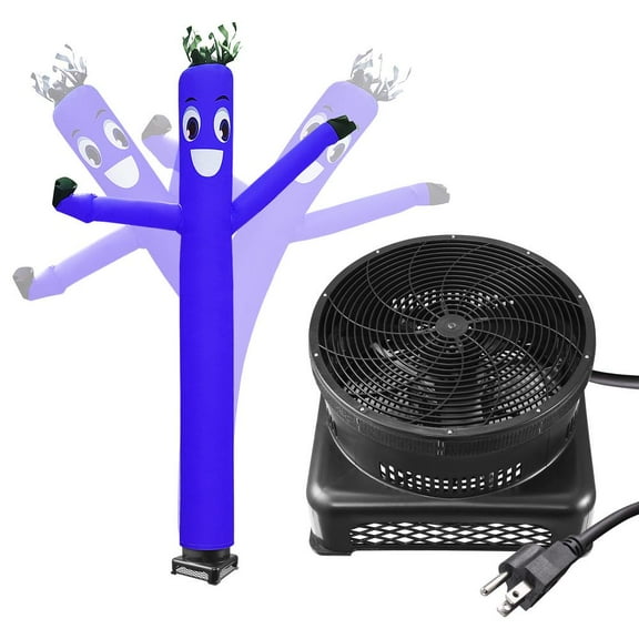 ZHON 750W Air Dancers Inflatable Tube Man Set - 20ft Tall Wacky Waving Inflatable Dancing Tube Guy with 12-Inch Diameter Blower for Business Promotion