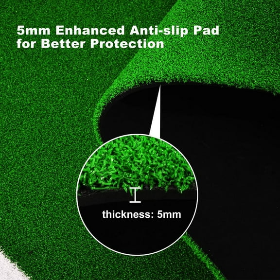 ZHON Baseball Turf Mat Softball Training Turf Anti-Slip Heavy-Duty Hitting Mat Portable Baseball Turf Hitting Mat For Indoor Outdoor Floors Garage Backyard graceful