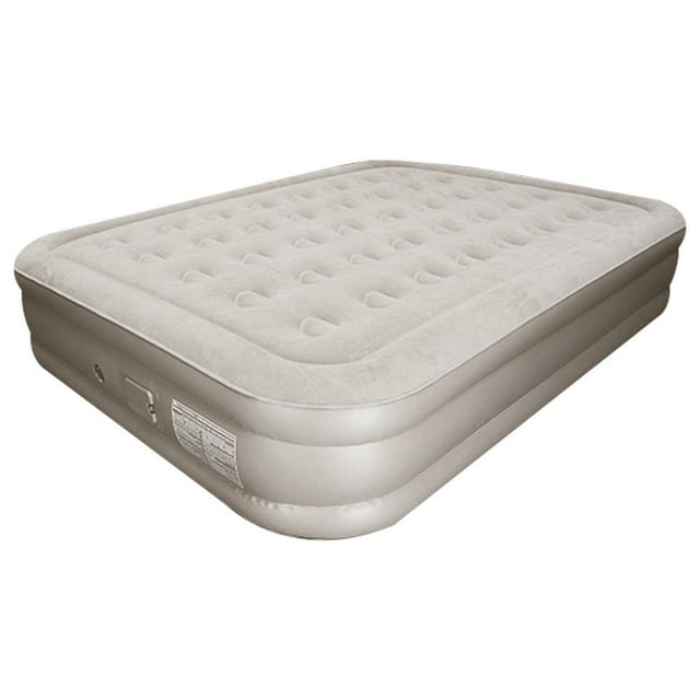 ZHON Deluxe ComfortPlush HighRise Air Mattress FiberTech Queen