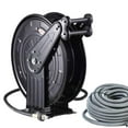 ZHON Garage Washer Hose Reel AutoRetractable Washer Hose Reel in Steel Smooth Rewind Any Length