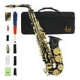 ZHON Saxophone Instrument Good Sound Quality Brass Engraved Alto Sax