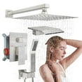 ZHON Shower Head with Valve Shower Valve Kit Shower System Shower