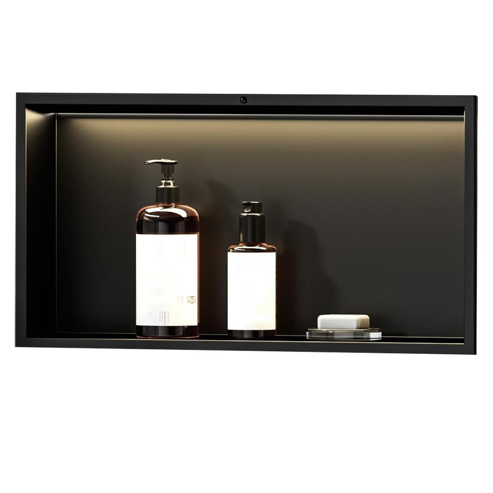 ZHON Stainless Steel Shower Niche 27.5 X 11 X 5inch No Tile Needed